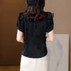 国风新中式，盘扣别致泡泡袖短袖衬衣KQL-A83N6963 商品缩略图3
