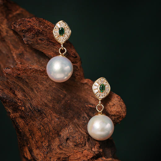 Manreya玛芮雅套装“绿野仙踪” 爱迪生珍珠项链耳环套装女气质新款 商品图7