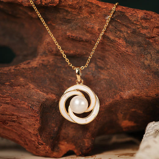 MANREYA玛芮雅“山茶雪韵”天然淡水珍珠三件套耳夹耳钉项链戒指没耳洞也能戴 商品图10