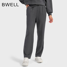 BWELL空气层抽绳保暖直脚运动裤BWY7588K