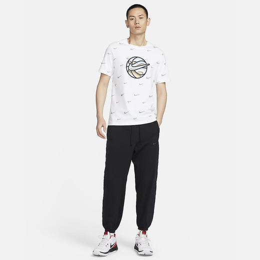 Nike/耐克男裤速干加绒拼接篮球长裤春季新款黑色卫裤FN2671-010 商品图2