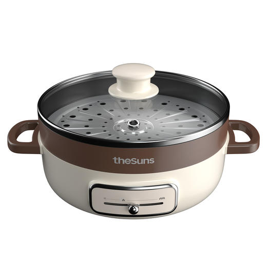 三食黄小厨 theSuns电火锅大容量家用煎烤炒蒸煮一体多功能锅 （HG301） 商品图0