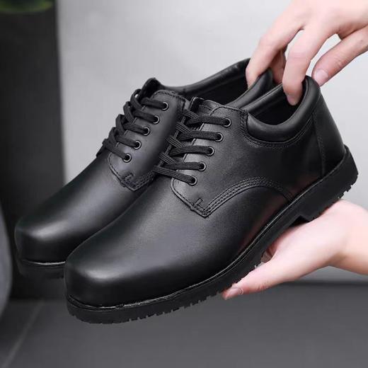 君洛克头层牛皮，防滑大头皮鞋，经典百搭战术皮鞋D19401 商品图0