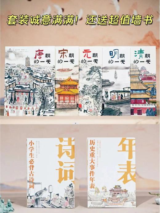 《 一起去古代：历史的一天》（全5册）★赠送“知识拓展”墙书+明信片 +书签 商品图5