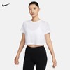 Nike/耐克DRI-FIT女子速干短袖上衣夏网眼布透气短款白色T恤FN4118-100 商品缩略图0