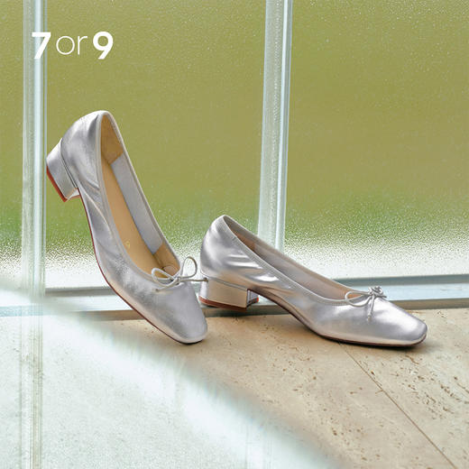 【促销款】7or9-空气棉浅口单鞋银丝卷 商品图0