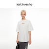 [断码]lost in echo2024春夏新品设计师品牌交叉镂空黑白纯色长款T恤 商品缩略图2