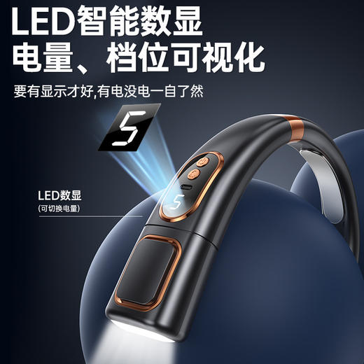 【便携舒适，急速降温！】冰瓷降温，潮酷氛围，便携静音，智能数显，新款便携式挂脖风扇等你掌控。上班族、户外运动爱好者的救星，巨舒适、巨便捷，急速降温的神器！五一旅游出行必备神器！ 商品图2