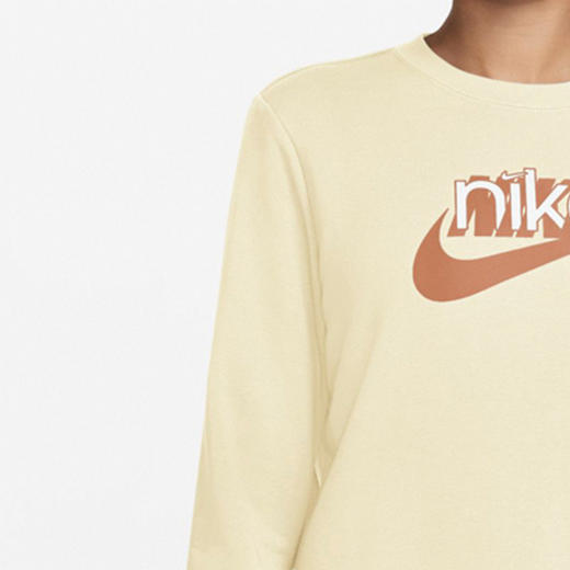 Nike/耐克女子春季新款运动休闲圆领针织套头衫卫衣FN3629-113 商品图3