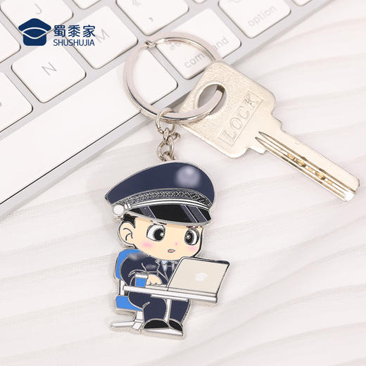 【因公致秃钥匙扣】趣味钥匙扣 男女包包合金挂件挂饰 商品图8