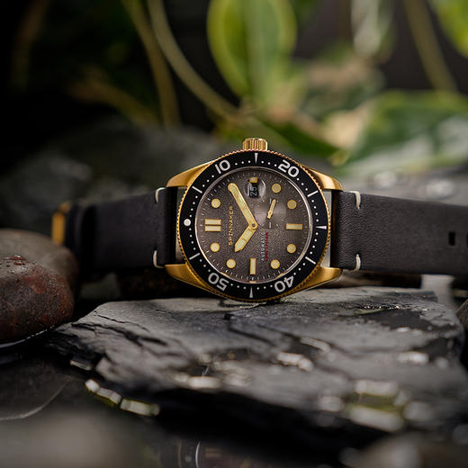 英国SPINNAKER三角帆CROFT复古自动机械手表烟熏面夜光水鬼5058 商品图0