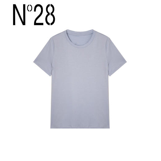 N°28 【匹马棉贵妇T】春款百搭T恤纯色休闲正肩短袖9A21T030 商品图2