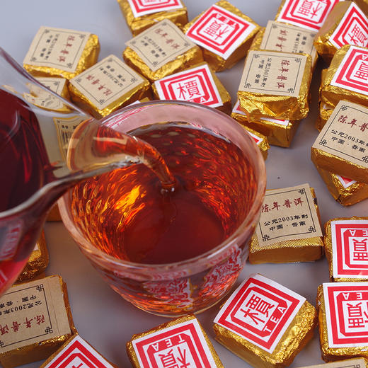 吉顺号普洱茶熟茶小金砖迷你小沱茶500g 商品图2