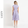 LIZZY优雅赫本风气质翻领收腰文艺范大摆蕾丝连衣裙8013 商品缩略图3
