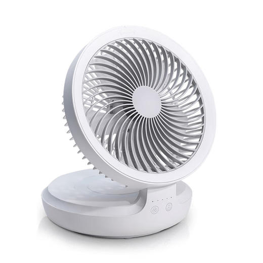 爱登edon悬浮空气循环扇小型充电可折叠免打孔厨房宿舍壁挂电风扇 绿色E813A【插充可用】 商品图4