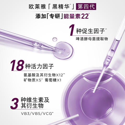 春季焕新【全球购·全新第四代】LOREAL欧莱雅黑精华肌底液充盈肌底补水保湿75ml/瓶    商品图5
