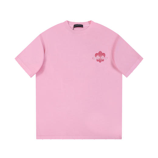 CH 2024夏新款 经典马蹄元素 洗水做旧磨破 OVERSIZE圆领短袖T恤 男女情侣款 Z-11606 商品图12