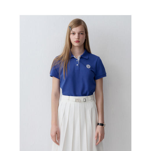 TeenieWeenie小熊字母POLO衫女夏季女t恤TTHA242502P 商品图3