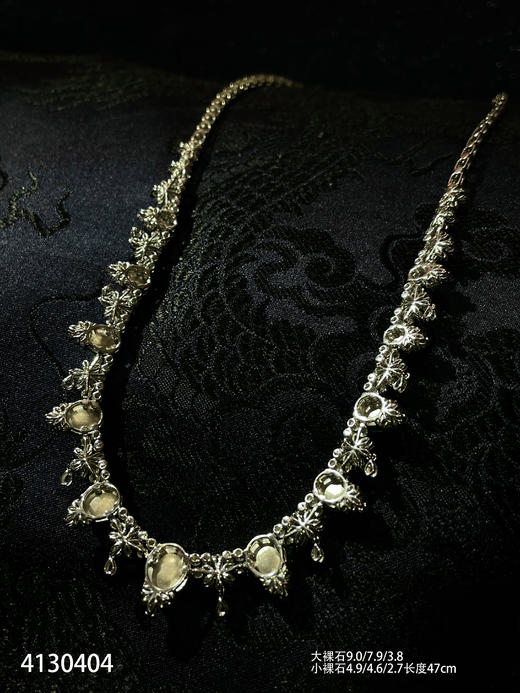 玻璃种木那蛋面套链【4130404】具体价格微信咨询 商品图8