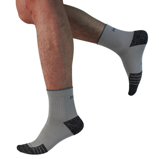 悍将hnk石墨烯男女毛圈底运动袜 抗菌抑菌减震户外活动专业跑步袜 商品图4