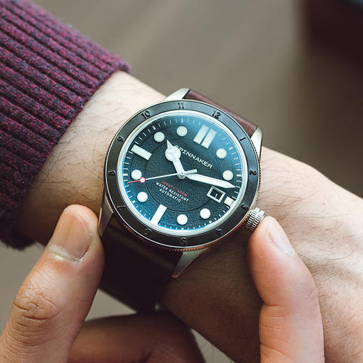 新款|英国SPINNAKER三角帆复古自动机械潜水手表CAHILL夜光5096 商品图0