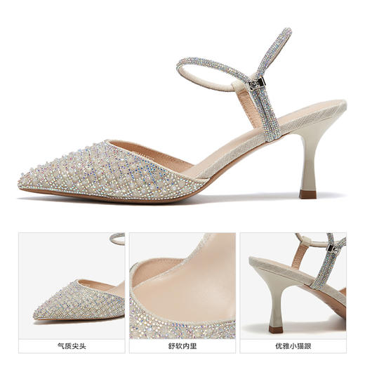 星期六优雅迷人尖头中后空跟鞋SSC1114329 商品图9