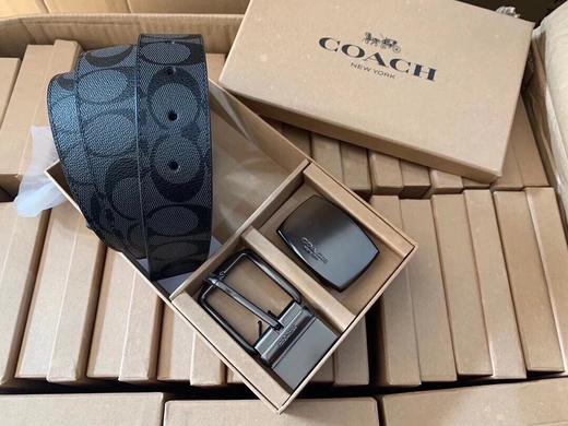 【情人节礼物】蔻家皮带男士头层牛皮腰带百搭商务印花裤带双面可用皮带礼盒装 商品图7