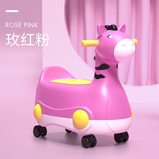 【大号儿童马桶坐便器 宝宝男女小孩便尿盆】卡通婴幼儿骑马座便凳 一车两用  商品图3