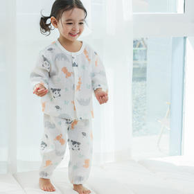 棉果果夏季新品3A抗菌纱布对开套装M201304224370