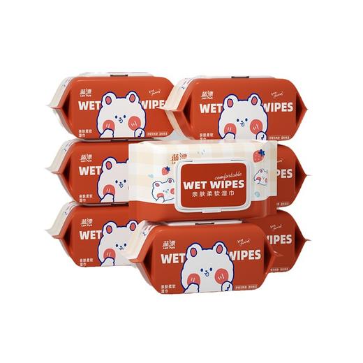 「10大包！80抽大包装」蓝漂加厚婴儿湿巾 居家日用宝宝手口专用湿纸巾儿童清洁湿巾 商品图4