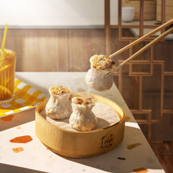 湾仔码头经典糯米三丁烧麦300g6只装早餐速食半成品食品面点 商品图6