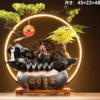 【清仓特惠4折，仅2件，无货退款】锦绣--招财纳福流水摆件/招财进宝-灯圈流水摆件（大号）/观池迎客松流水摆件自行组装摆件（无雾化器） 商品缩略图1