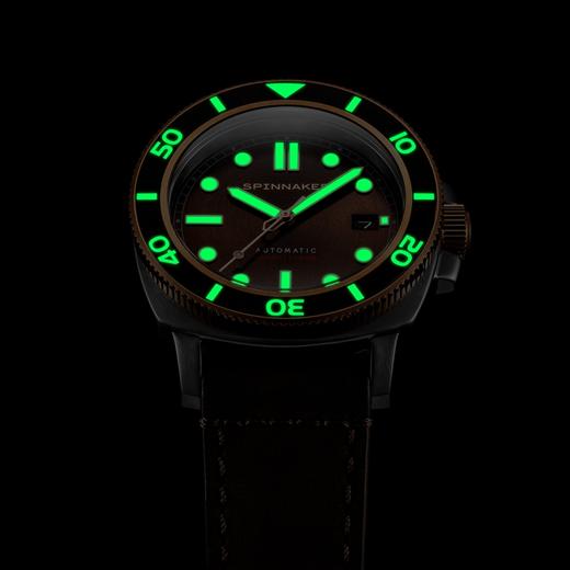 英国SPINNAKER三角帆HULL复古自动机械手表潜水陶瓷圈夜光SP5088 商品图5