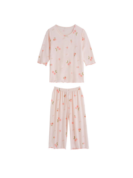 【第二件 0 元｜ 满2件 5 折】【秀黛】女童圆领针织印花空调衫女童夏季睡衣L1440002T【门店同款】【如遇缺货自动退款，介意勿拍】 商品图6