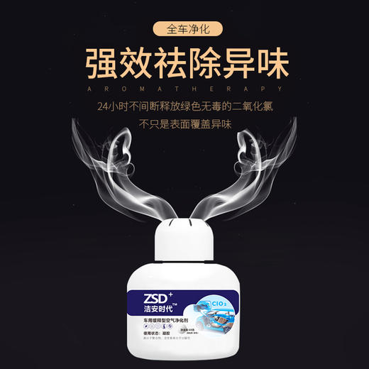 【车用】除甲醛除异味（洁安时代小白瓶）缓释型空气净化剂除甲醛除苯类除二手烟安全无刺激 商品图3