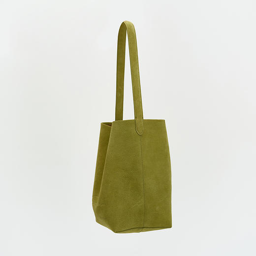 SELFWHO荔枝纹头层牛皮绿色包女夏2024新款大容量通勤斜挎托特包 商品图1