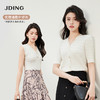 【商场同款】CJKJ403/CJWJ402 “ 法式浪漫针织衫 ” 纯净素洁的米色调，低调娴静 中袖和无袖两款可选 商品缩略图0