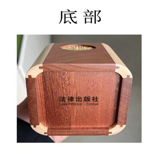 方圆笔筒  “方圆”乌木嵌铜花片笔筒 日常办公 商品图6