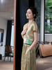盛唐婧 |桑蚕丝竹菊清影双色提花裤子 商品缩略图9