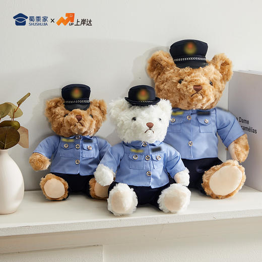 【综合执法熊】创意坐姿小熊毛绒公仔儿童玩偶摆件 商品图7