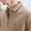 【不变形领】【5A抗菌2A防螨】柒牌半拉链polo衫男士夏季新品休闲百搭短袖T恤	126T70580 商品缩略图2