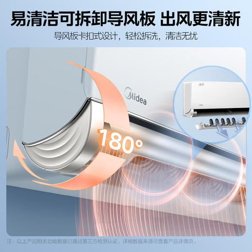 美的（Midea）空调 1.5匹 风尊 旗舰版 新一级能效 变频冷暖 独立除湿 壁挂式挂机 智能家电 KFR-35GW/N8MXC1A 商品图0