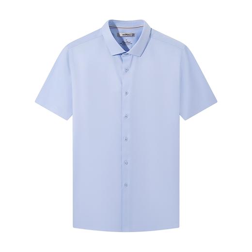 【DP免烫】柒牌纯棉短袖衬衫男士2024夏季新款商务正装易打理衬衣	126A70310 商品图4