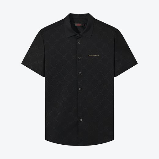 【高弹针织】柒牌男装短袖衬衫男夏季新品时尚休闲中青年提花衬衣	126A71490 商品图4