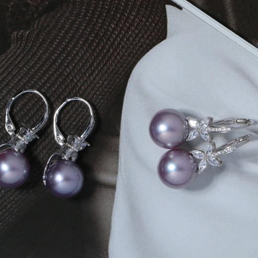 甄珠贝 二十年九紫离火开运 总有你喜欢的紫 中国的紫珠10-11mm 纯银配件 商品图1