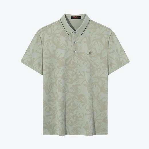 【不变形领】【莱赛尔】柒牌男士短袖polo衫夏季新款休闲度假满身印花翻领上衣	126T70730 商品图4