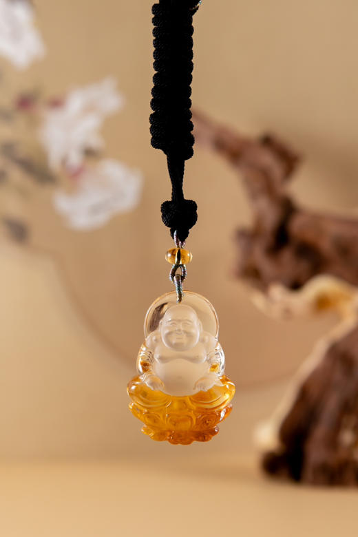 天然巴西黄礁花吊坠 商品图7