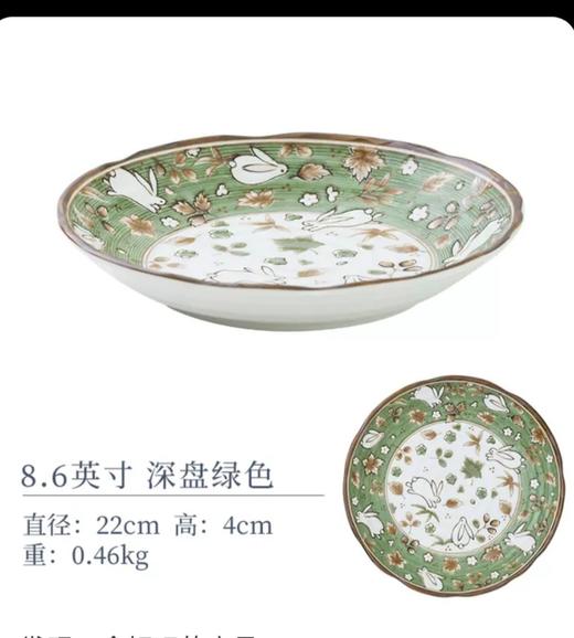 5F石村8.6寸深盘 商品图0