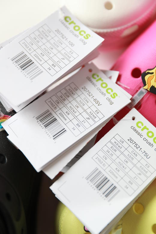 人手一双，泡芙厚底洞洞鞋。599大洋一双の自带拉腿滤镜鞋A041788 商品图11