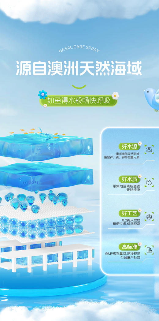 【小象舒比护鼻喷剂】护鼻喷剂海盐水清洁滋润温和不呛鼻婴幼儿家用 商品图4